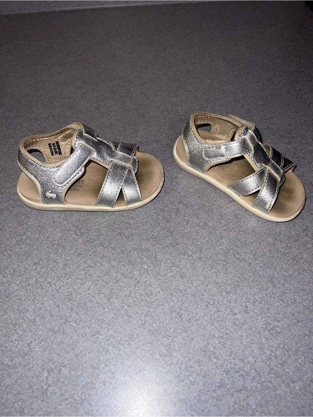 See Kai Run Silver Metallic Toddler Sandals